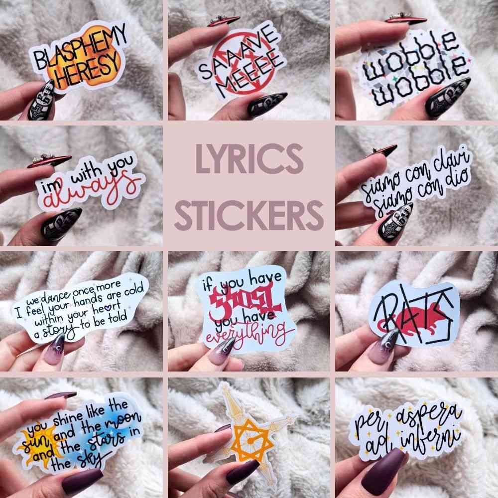 EvyHandmadeDesign Ghost - Sticker Mystery Pack Autocollant - Blanc